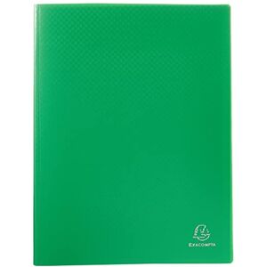 Exacompta 8823E Sichtmappe Opak PP blickdicht, 24 x 32 cm, für DIN A4, 20 Kristallhüllen, hohe Transparenz, 1 Stück, grün Exacompta 8823E Sichtmappe Opak PP blickdicht, 24 x 32 cm, für DIN A4, 20 Kristallhüllen, hohe Transparenz, 1 Stück, grün