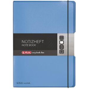 Herlitz 11361441 Notizheft (A4, PP-Wechselcover mit Verschlußgummi, 80g/m²) 80 Blatt blau Herlitz 11361441 Notizheft (A4, PP-Wechselcover mit Verschlußgummi, 80g/m²) 80 Blatt blau