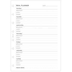 Filofax Notebook A5 Meal Planner, 152031, Weiß Filofax Notebook A5 Meal Planner, 152031, Weiß