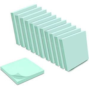 Waytex Haftnotizen, wiederverwendbar, Pastellblau, 12 Blöcke mit 100 Blättern, 75 x 75 mm Waytex Haftnotizen, wiederverwendbar, Pastellblau, 12 Blöcke mit 100 Blättern, 75 x 75 mm