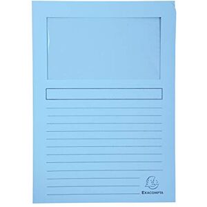 Exacompta 50152E 100er Pack Fenstermappen Super PEFC zertifiziert Karton 160g/m² praktisch und robust für DIN A4 hellblau Dokumentenmappe Einschlagmappe Exacompta 50152E 100er Pack Fenstermappen Super PEFC zertifiziert Karton 160g/m² praktisch und robust für DIN A4 hellblau Dokumentenmappe Einschlagmappe