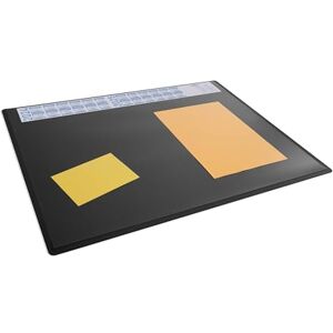 Durable Schreibunterlage mit Jahreskalender, 65 x 50 cm, Schreibtischunterlage mit Einschub, rutschfest, PP, Made in Germany, schwarz Durable Schreibunterlage mit Jahreskalender, 65 x 50 cm, Schreibtischunterlage mit Einschub, rutschfest, PP, Made in Germany, schwarz