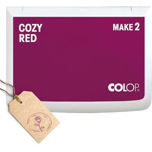 COLOP MAKE 2 Stempelkissen Weinrot 110 x 70 mm wasserbasiertes, schnelltrocknendes Stempelkissen für Holzstempel & Kreativstempel DIY & Büro COLOP MAKE 2 Stempelkissen Weinrot 110 x 70 mm wasserbasiertes, schnelltrocknendes Stempelkissen für Holzstempel & Kreativstempel DIY & Büro