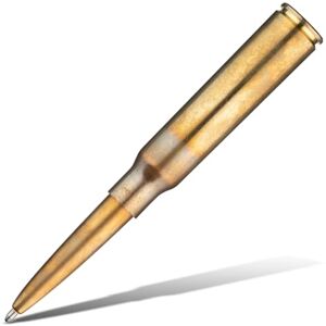 Fisher Space Pen Bullet 338 Kugelschreiber (mit echter Jagd-Patronenhülse im Kaliber 338 als Kappe, schreibt unter extremen Bedingungen) Messing Fisher Space Pen Bullet 338 Kugelschreiber (mit echter Jagd-Patronenhülse im Kaliber 338 als Kappe, schreibt unter extremen Bedingungen) Messing