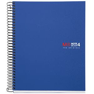 Miquelrius Spiralblock A6 in 4 farben, Notizbuch aus 0,8 mm polypropylen, Kariert 70 g/m² mikroperforiert ohne Lochungen, 140 opake blätter, Notebook The Original, Blau Miquelrius Spiralblock A6 in 4 farben, Notizbuch aus 0,8 mm polypropylen, Kariert 70 g/m² mikroperforiert ohne Lochungen, 140 opake blätter, Notebook The Original, Blau