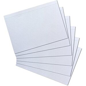 Herlitz Karteikarten A4 29,7 x 21 cm, liniert, weiß, 100 Stück, für Schule, Studium & Büro Herlitz Karteikarten A4 29,7 x 21 cm, liniert, weiß, 100 Stück, für Schule, Studium & Büro