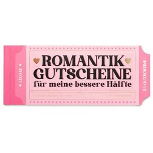 LEGAMI Gutscheinbuch für Partner, Block mit 24 Romantischen Gutscheinen, Geschenkidee für Den Valentinstag, in FSC-Papier LEGAMI Gutscheinbuch für Partner, Block mit 24 Romantischen Gutscheinen, Geschenkidee für Den Valentinstag, in FSC-Papier