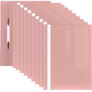 ACROPAQ 10 x Schnellhefter A4 Transparente Vorderseite und farbige Rückseite, Hefter A4 für bis zu 70 Seiten, Pastellrosa, Professionelle und einfache Organisation Plastik File Folder, Mappen ACROPAQ 10 x Schnellhefter A4 Transparente Vorderseite und farbige Rückseite, Hefter A4 für bis zu 70 Seiten, Pastellrosa, Professionelle und einfache Organisation Plastik File Folder, Mappen