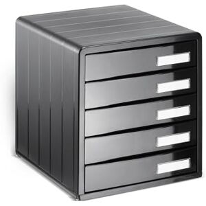 Rotho Timeless Schubladenbox / Bürobox mit 5 Schüben, Kunststoff (PS) BPA-frei, anthrazit, (34.5 x 29.0 x 32.0 cm) Rotho Timeless Schubladenbox / Bürobox mit 5 Schüben, Kunststoff (PS) BPA-frei, anthrazit, (34.5 x 29.0 x 32.0 cm)