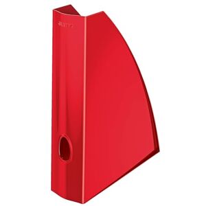 Leitz WOW Stehsammler A4, Zur Aufbewahrung von Dokumenten und Zeitschriften, Mit Griffloch, Ideal für Büro, Home Office & Schule, Metallic-Rot, 52771026 Leitz WOW Stehsammler A4, Zur Aufbewahrung von Dokumenten und Zeitschriften, Mit Griffloch, Ideal für Büro, Home Office & Schule, Metallic-Rot, 52771026