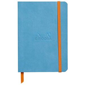 Rhodia 117357C rama Notizheft (mit weichem Umschlag, dot grid, 72 Blatt, 90 g elfenbeinfarbenes Papier, DIN A6, 10,5 x 14,8 cm, Lesezeichen, Innentasche) 1 Stück türkisblau Rhodia 117357C rama Notizheft (mit weichem Umschlag, dot grid, 72 Blatt, 90 g elfenbeinfarbenes Papier, DIN A6, 10,5 x 14,8 cm, Lesezeichen, Innentasche) 1 Stück türkisblau