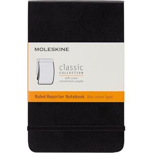Moleskine Notebook Reporter, Liniert, Softcover, Farbe Schwarz, Pocket, 9 x 14 cm, 192 Seite Moleskine Notebook Reporter, Liniert, Softcover, Farbe Schwarz, Pocket, 9 x 14 cm, 192 Seite