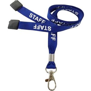 Customcard ltd ® Staff Lanyard Metallclip für Ausweishalter — Blau (5 Stück) (Design kann variieren) Customcard ltd ® Staff Lanyard Metallclip für Ausweishalter — Blau (5 Stück) (Design kann variieren)