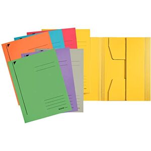 Leitz Jurismappe A4, 25er Pack, Mappe mit 3 Klappen, Ideal für den Transport von Dokumenten, Für ca. 250 Blatt, Farblich sortiert, 39240099 Leitz Jurismappe A4, 25er Pack, Mappe mit 3 Klappen, Ideal für den Transport von Dokumenten, Für ca. 250 Blatt, Farblich sortiert, 39240099
