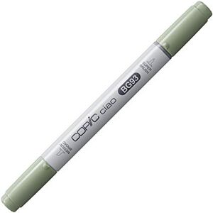 Copic Ciao Marker Typ BG 93, Green Gray, vielseitiger Layoutmarker, mit einer mittelbreiten und einer Brush-Spitze Copic Ciao Marker Typ BG 93, Green Gray, vielseitiger Layoutmarker, mit einer mittelbreiten und einer Brush-Spitze