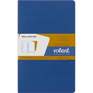 Moleskine Volant Journal, 2er-Set Notizbücher Mit Blanko Seiten, Softcover Und Abtrennbaren Blättern, Farben Blau Und Bernstein, Large, 13 x 21 cm Moleskine Volant Journal, 2er-Set Notizbücher Mit Blanko Seiten, Softcover Und Abtrennbaren Blättern, Farben Blau Und Bernstein, Large, 13 x 21 cm