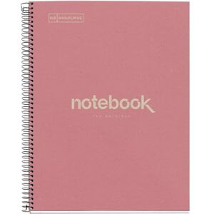 Miquelrius A4 Recycling-Notizbuch, 80 Blatt 80 g/m², 7 mm liniert, Notizbuch aus Recyclingpapier (Post-Consumer-Recycling), 1 Farbstreifen, 4-fach gelocht, Recycling-Umschlag, ECO Rosa Miquelrius A4 Recycling-Notizbuch, 80 Blatt 80 g/m², 7 mm liniert, Notizbuch aus Recyclingpapier (Post-Consumer-Recycling), 1 Farbstreifen, 4-fach gelocht, Recycling-Umschlag, ECO Rosa