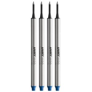 Lamy M66 Tintenroller-Minen 4er Set 821 aus Metall in der Farbe blau für Tintenroller ohne Kappe Strichbreite Breit Lamy M66 Tintenroller-Minen 4er Set 821 aus Metall in der Farbe blau für Tintenroller ohne Kappe Strichbreite Breit