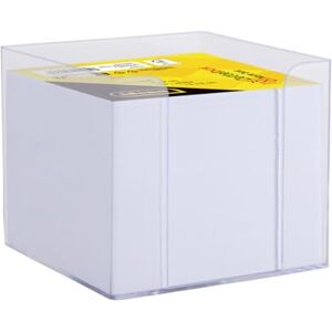 Idena 11184 Zettelbox, transparent, 9 x 9 x 8 cm, inkl. 700 Blatt Zettelblock, FSC-Mix Papier in Weiß Idena 11184 Zettelbox, transparent, 9 x 9 x 8 cm, inkl. 700 Blatt Zettelblock, FSC-Mix Papier in Weiß