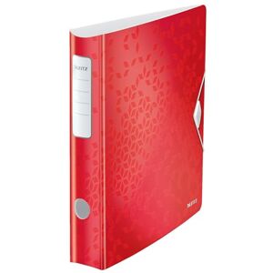 Leitz Qualitäts-Ordner 180° Active WOW, A4, Schmal, abgerundeter Rücken, 6,5 cm breit, Gummibandverschluss, wasser- und schmutzabweisendes Polyfoam, mit Innentaschen, WOW Serie, Rot, 11070026 Leitz Qualitäts-Ordner 180° Active WOW, A4, Schmal, abgerundeter Rücken, 6,5 cm breit, Gummibandverschluss, wasser- und schmutzabweisendes Polyfoam, mit Innentaschen, WOW Serie, Rot, 11070026