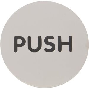 Durable Türschild Picto rund (Push, Ø 65 mm) metallic silber, 490065 Durable Türschild Picto rund (Push, Ø 65 mm) metallic silber, 490065