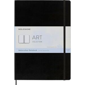 Moleskine Aquarell-Notizbuch im A4-Format 21x29,7 cm Klassisches Aquarell-Notizbuch, Papier geeignet für Aquarellstifte und Farben, Harter Umschlag und elastischer Verschluss, Farbe Schwarz, 60 Seiten Moleskine Aquarell-Notizbuch im A4-Format 21x29,7 cm Klassisches Aquarell-Notizbuch, Papier geeignet für Aquarellstifte und Farben, Harter Umschlag und elastischer Verschluss, Farbe Schwarz, 60 Seiten