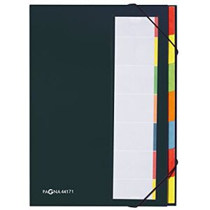 Pagna 44171-04 Deskorganizer 7-teilig Color-Einband, Eckspanngummi, dehnbarer Rücken farbiges Griffregister, schwarz Pagna 44171-04 Deskorganizer 7-teilig Color-Einband, Eckspanngummi, dehnbarer Rücken farbiges Griffregister, schwarz