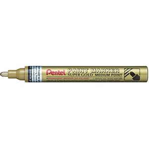 Pentel MMP10-X Paint Marker, Lackmarker gold, 2,5 mm Strich, 1 Stück Pentel MMP10-X Paint Marker, Lackmarker gold, 2,5 mm Strich, 1 Stück