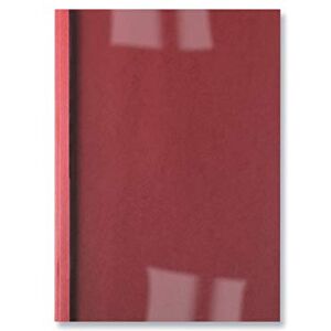 GBC LeatherGrain Thermo-Bindemappen, 100 Stück, A4, rot, 3mm GBC LeatherGrain Thermo-Bindemappen, 100 Stück, A4, rot, 3mm