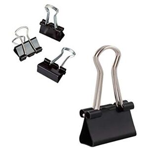 D.RECT Metal Foldbackklammern Foldback Klammern Verpackung 12 Stück x 12 Pack(144 Klammern) 15mm Vielzweckklammern, Metall Binder Clips für: Notizen, Briefpapier Büroklammern Gross, Schwarz D.RECT Metal Foldbackklammern Foldback Klammern Verpackung 12 Stück x 12 Pack(144 Klammern) 15mm Vielzweckklammern, Metall Binder Clips für: Notizen, Briefpapier Büroklammern Gross, Schwarz