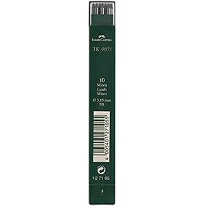 Faber-Castell 127105-10 Fallminen TK 9071, Minenstärke: 3,15 mm, Härtegrad: 5B Faber-Castell 127105-10 Fallminen TK 9071, Minenstärke: 3,15 mm, Härtegrad: 5B