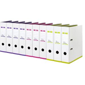 Oxford Ordner A4, myColour, 8 cm breit, zweifarbig weiß sortiert, 10 Stück Oxford Ordner A4, myColour, 8 cm breit, zweifarbig weiß sortiert, 10 Stück