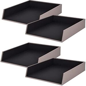 Rössler SOHO Briefablage A4 Dokumentenablage A4 Schreibtisch Organizer aus Papier Ablagefächer stapelbar Büro Organizer Schreibtisch Zubehör 32 x 26 x 6 cm 4 Stück Farbe: Grau Taupe Rössler SOHO Briefablage A4 Dokumentenablage A4 Schreibtisch Organizer aus Papier Ablagefächer stapelbar Büro Organizer Schreibtisch Zubehör 32 x 26 x 6 cm 4 Stück Farbe: Grau Taupe