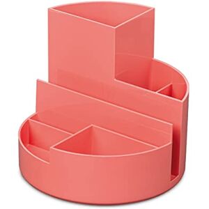 MAUL Schreibtisch Organizer rundbox Ø14x12,5cm Organizer mit 6 Fächern Stiftehalter für Stifte, Marker und Schere Stifte Organizer für Büro und Schreibtisch Touch of Rose MAUL Schreibtisch Organizer rundbox Ø14x12,5cm Organizer mit 6 Fächern Stiftehalter für Stifte, Marker und Schere Stifte Organizer für Büro und Schreibtisch Touch of Rose