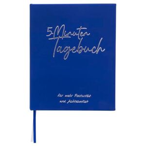 Idena 10857-5 Minuten Tagebuch in Blau, Dankbarkeitstagebuch mit 160 Seiten, Achtsamkeitstagebuch ca. 16 x 19,7 cm groß Idena 10857-5 Minuten Tagebuch in Blau, Dankbarkeitstagebuch mit 160 Seiten, Achtsamkeitstagebuch ca. 16 x 19,7 cm groß