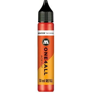 Molotow ONE4ALL Refill Acryl, Farbe 013 verkehrsrot 30 ml, Nachfülltinte für Permanentmarker Molotow ONE4ALL Refill Acryl, Farbe 013 verkehrsrot 30 ml, Nachfülltinte für Permanentmarker