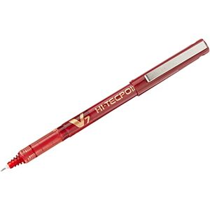 PILOT V7 Hi Tecpoint Tintenroller mit flüssiger Tinte Packung mit 12 rot PILOT V7 Hi Tecpoint Tintenroller mit flüssiger Tinte Packung mit 12 rot