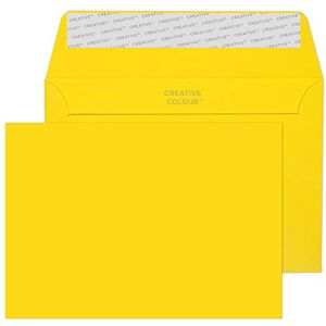 Blake Creative Colour 15103 Farbige Briefumschläge Haftklebung Bananen Gelb C6 114 x 162 mm 120g/m² 25 Stück Blake Creative Colour 15103 Farbige Briefumschläge Haftklebung Bananen Gelb C6 114 x 162 mm 120g/m² 25 Stück