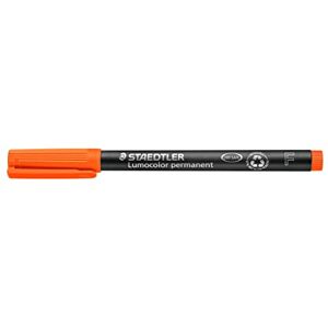 Staedtler permanent Marker Lumocolor, orange, F-Spitze Linienbreite ca. 0,6 mm, wisch- und wasserfest, Made in Germany, lange Lebensdauer, 10 orange Universalstifte im Kartonetui, 318-4 Staedtler permanent Marker Lumocolor, orange, F-Spitze Linienbreite ca. 0,6 mm, wisch- und wasserfest, Made in Germany, lange Lebensdauer, 10 orange Universalstifte im Kartonetui, 318-4