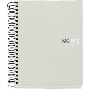 Miquelrius A6 kariertes Notizbuch 5 mm, 150 Blatt con 6 Farbbändern, extraopakes 70 g/m² Papier, robuste Polypropylenumschläge ohne Lochungen, Notebook The Originals, Grau Miquelrius A6 kariertes Notizbuch 5 mm, 150 Blatt con 6 Farbbändern, extraopakes 70 g/m² Papier, robuste Polypropylenumschläge ohne Lochungen, Notebook The Originals, Grau