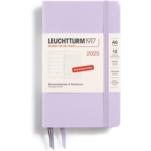 LEUCHTTURM1917 370498 Wochenkalender & Notizbuch Pocket (A6) 2025, Lilac, Deutsch LEUCHTTURM1917 370498 Wochenkalender & Notizbuch Pocket (A6) 2025, Lilac, Deutsch