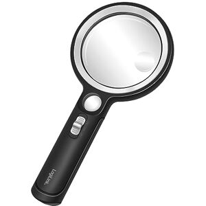 Logilink WZ0075 Vergrößerungsglas mit LED & UV Licht, 5X (16dpt)/13x (48dpt)/20x (76dpt) Facher Vergrößerung, Schwarz Logilink WZ0075 Vergrößerungsglas mit LED & UV Licht, 5X (16dpt)/13x (48dpt)/20x (76dpt) Facher Vergrößerung, Schwarz