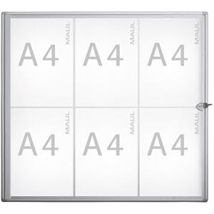 MAUL Schaukasten Außentiefe 27 mm Außenhöhe 655 mm 6 x DIN A4 MAUL Schaukasten Außentiefe 27 mm Außenhöhe 655 mm 6 x DIN A4