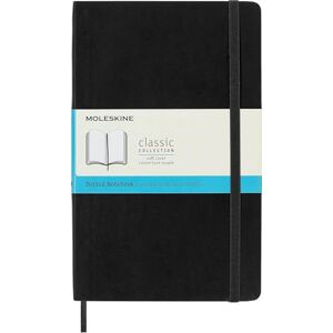 Moleskine Notizbuch mit gepunkteten Seiten, Schwarz, Groß, 13 x 21 cm Moleskine Notizbuch mit gepunkteten Seiten, Schwarz, Groß, 13 x 21 cm