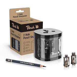 Peach Elektrischer universal Anspitzer Inkl. Ersatzteile für alle Bleistifte, Buntstifte, Eyeliner und Wachsmalstifte Schwarz Doppelspitzer für Stifte von 6-8 mm und 9-12 mm PO102 Peach Elektrischer universal Anspitzer Inkl. Ersatzteile für alle Bleistifte, Buntstifte, Eyeliner und Wachsmalstifte Schwarz Doppelspitzer für Stifte von 6-8 mm und 9-12 mm PO102