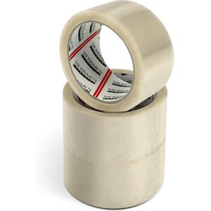 Merrimen Strapazierfähiges Paketklebeband I Sicheres, haftendes & starkes Klebeband für Verpackungskartons, Umzugskartons & große Posttüten zur Langzeitlagerung I 48mm x 66m, 3 Rollen, Klar Merrimen Strapazierfähiges Paketklebeband I Sicheres, haftendes & starkes Klebeband für Verpackungskartons, Umzugskartons & große Posttüten zur Langzeitlagerung I 48mm x 66m, 3 Rollen, Klar