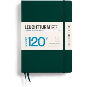 LEUCHTTURM1917 370341 Notizbuch Medium (A5) 120 g/m² Paper Edition, Hardcover, 203 nummerierte Seiten, Forest Green, dotted LEUCHTTURM1917 370341 Notizbuch Medium (A5) 120 g/m² Paper Edition, Hardcover, 203 nummerierte Seiten, Forest Green, dotted