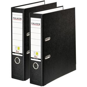 FALKEN Original 2er Pack PP-Color Ordner. Made in Germany. 8 cm breit DIN A4 Schwarz Vegan Kunststoff-Ordner Ringordner Aktenordner Briefordner Büroordner Plastikordner Schlitzordner FALKEN Original 2er Pack PP-Color Ordner. Made in Germany. 8 cm breit DIN A4 Schwarz Vegan Kunststoff-Ordner Ringordner Aktenordner Briefordner Büroordner Plastikordner Schlitzordner