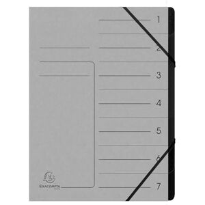 Exacompta Ref. 540711E – Karton mit 10 Ordnern mit Klammerrücken – mit Gummibändern – bedruckter Deckel aus Glanzkarton und schwarzer Innenseite aus recycelter Karte – 7 Fächer – 24,5 x 32 cm – A4 Exacompta Ref. 540711E – Karton mit 10 Ordnern mit Klammerrücken – mit Gummibändern – bedruckter Deckel aus Glanzkarton und schwarzer Innenseite aus recycelter Karte – 7 Fächer – 24,5 x 32 cm – A4