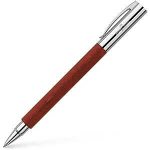 Faber-Castell 148111 Tintenroller AMBITION Birnbaum, Metallspitze: 0,7 mm, inklusive Geschenkverpackung, Schaftfarbe: braun/silber Faber-Castell 148111 Tintenroller AMBITION Birnbaum, Metallspitze: 0,7 mm, inklusive Geschenkverpackung, Schaftfarbe: braun/silber